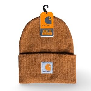 NWT: Carhartt Knit Cuffed Beanie Acrylic Watch Hat | Carhartt Brown | OS